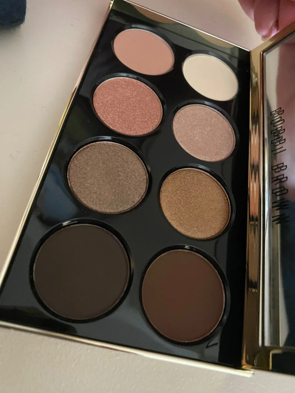 BOBBI BROWN SHINING MOMENT EYE SHADOW SET KERRI ROSANTHAL W/ MASCARA & ZIPPOUCH